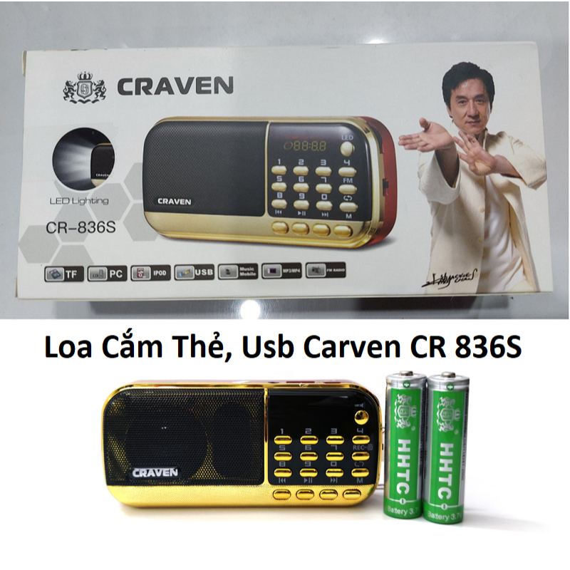 Loa Cắm Thẻ, Usb/ FM Carven CR 836S và Loa Cắm Thẻ, USB KK-F26P, L-62. LKP
