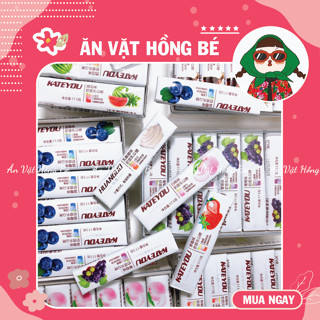 [COMBO 5 CHIẾC] Kẹo sữa chua hoa quả Kate you nội địa, Kẹo Mềm Trái Cây Thanh 17G, Đồ ăn vặt