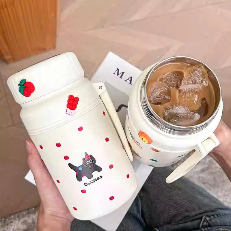 Bình Nước Giữ Nhiệt PinkCup Họa Tiết Dễ Thương 1000ML Cho Bé Trai, Bé Gái Giữ Nhiệt Nóng Lạnh 12H Không Gỉ Inox 316 PC50 | BigBuy360 - bigbuy360.vn