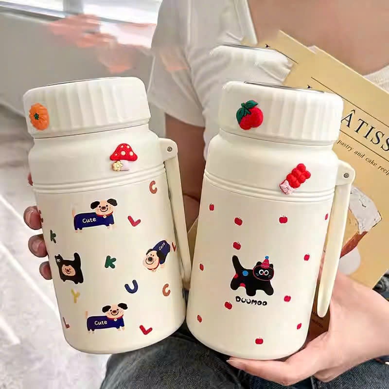 Bình Nước Giữ Nhiệt PinkCup Họa Tiết Dễ Thương 1000ML Cho Bé Trai, Bé Gái Giữ Nhiệt Nóng Lạnh 12H Không Gỉ Inox 316 PC50 | BigBuy360 - bigbuy360.vn