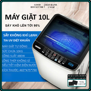  Máy giặt mini 10L tự động hoàn toàn với 10 chế độ giặt vắt sấy khô khử khuẩn siêu tiết kiệm điện nước,bảo hành 3 năm 