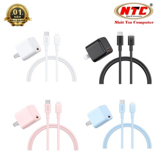 Bộ sạc Remax RP-U7 kèm cáp sạc TypeC to laiNinh PD 20W - Nhất Tín Computer