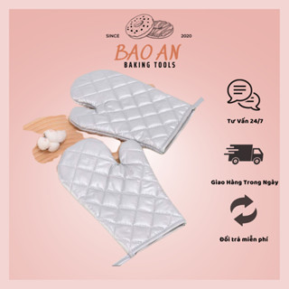 Găng tay bông dày chịu nhiệt lò nướng, bắc bếp chống nóng