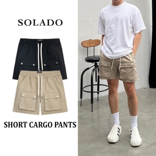 Quần Short Đùi Nam Nữ Túi Hộp Cúc Bấm Vải Kaki Phong Cách Hàn Quốc Streetwear Basic SOLADO QS04