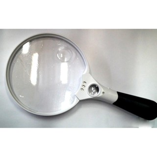 Kính lúp cầm tay loại đại TH-607B , 3 đèn Led zoom 2x 4x 25x , Lens 137mm