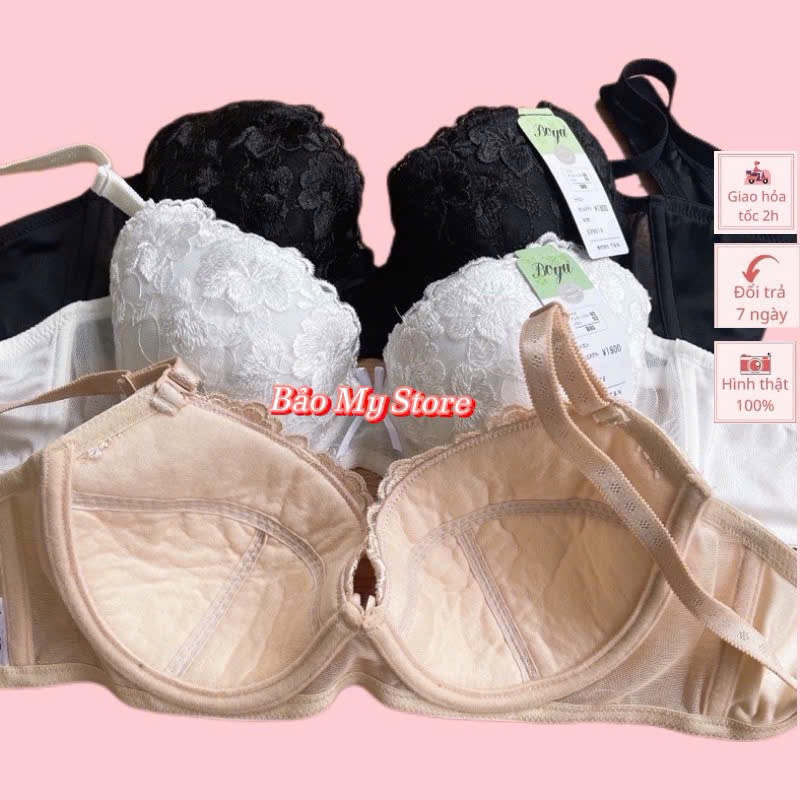 Áo Lót Boya Ren Không Mút Có Gọng Dành Cho Khách Có Ngực Size (B75 - B90)