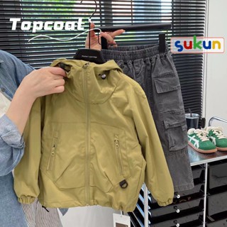 Áo khoác gió bé trai cao cấp shop SUKUN Áo gió cho bé có mũ KUNKIDS Áo khoác trẻ em