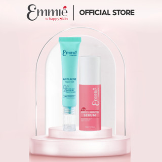 Combo Giảm Mụn Giảm Thâm Serum C 30ml + Gel Chấm Mụn Emmié By Happyskin