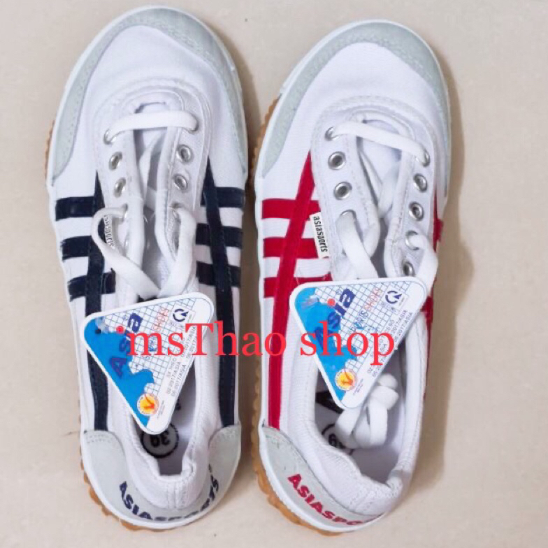 Giày thể dục TRẮNG SỌC thể thao kiểu THƯỢNG ĐÌNH CSH03 Nam Asia