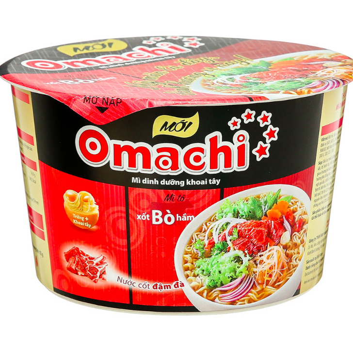 ( thùng 18 tô ) Mì tô Omachi xốt bò hầm 92g
