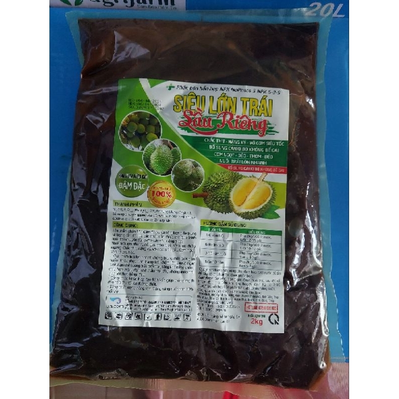 Siêu lớn trái Sầu riêng 6-3-9 ( túi lẻ 2kg pha 400lit nước)