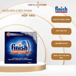 Muối Rửa Chén Finish 4kg, Làm Mềm Nước, khử cặn vôi, nhâp khấu Châu Âu. HAFELE_STORE