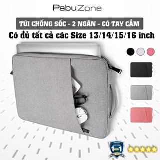 Túi Chống Sốc Laptop 13 14 15.6 Inch Cho Nam Nữ Đủ Size Chống Sốc Đựng Macbook Air M1 M2 Da Pu