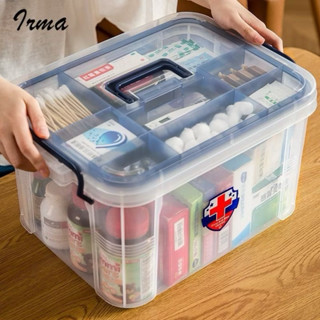 Hộp đựng thuốc gia đình có tay cầm và khoá hộp chắc chắn, chất liệu PP siêu bền Việt Nhật 6576,77-1