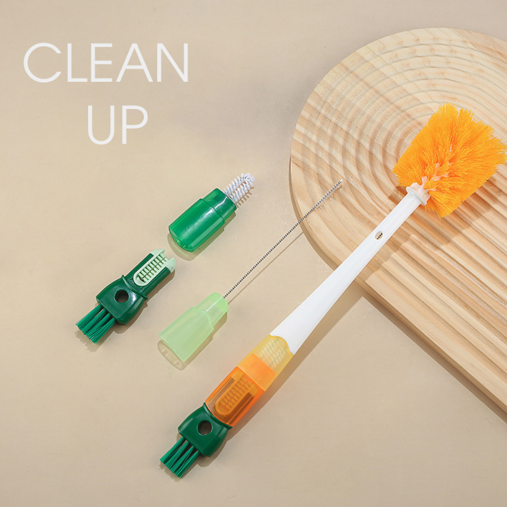 Cọ rửa bình, vệ sinh bình giữ nhiệt Gozen rất tiện lợi cute - clean - flexible, giúp hạn chế trầy xư