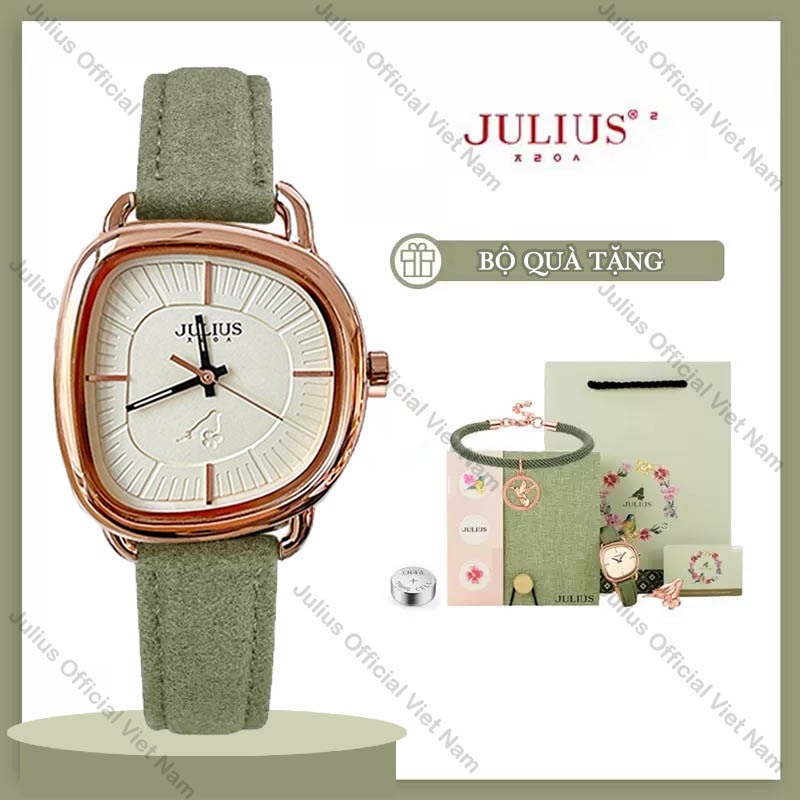 Bộ sản phẩm quà tặng, combo đồng hồ vòng tay, đồng hồ nữ Julius JA-1436 | Julius Official