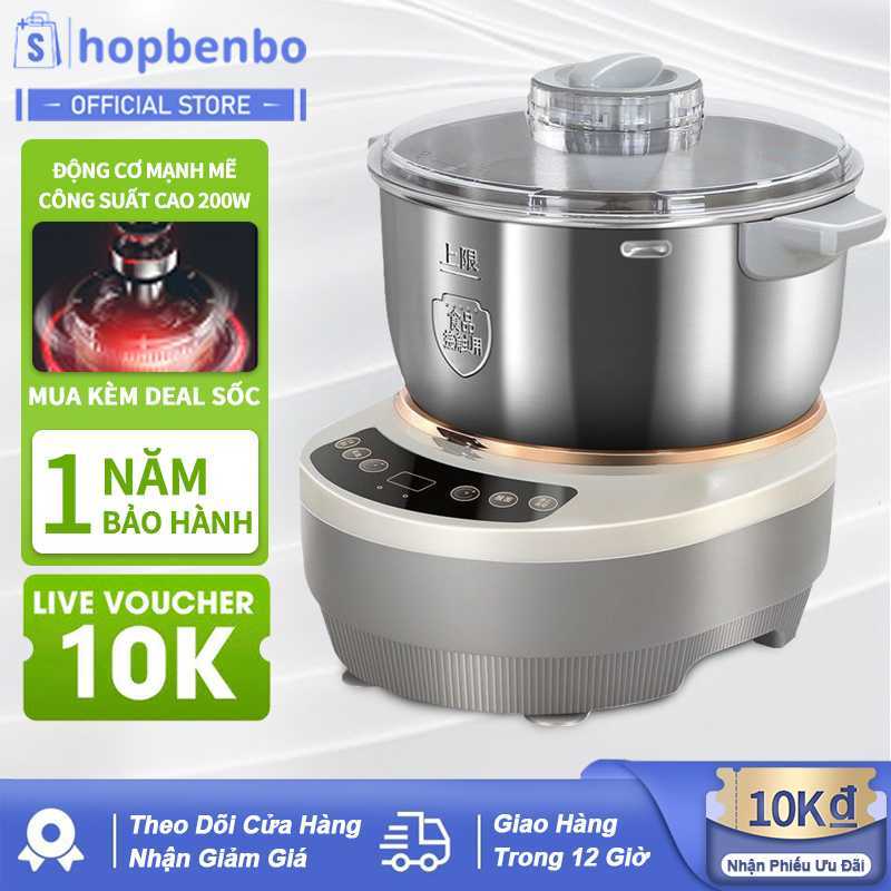 Máy Nhào Bột  7L Đa Năng Ủ Bột, Trộn Bột, Nhồi Bột Nhanh Công Suất Lớn Bảo Hành Chính Hãng 18 Tháng