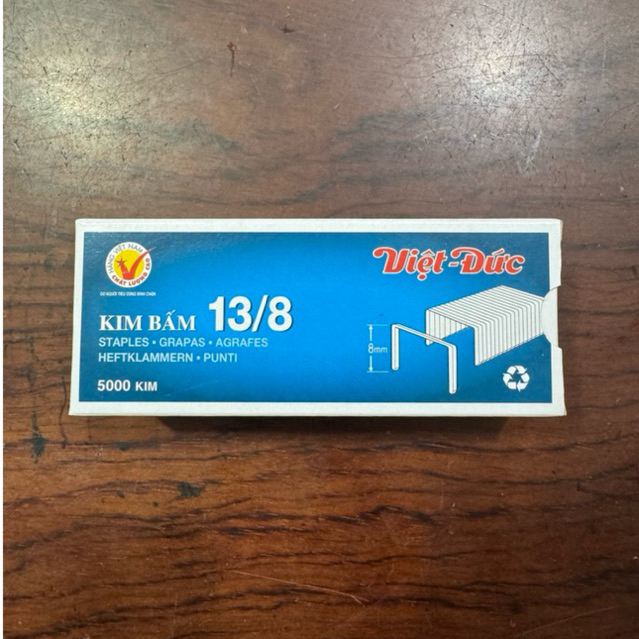 Kim bấm gỗ 13/8 Việt Đức (Hộp)