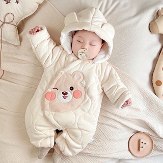 Bodysuit phao dài tay lót nhung siêu ấm cho bé trai và bé gái mùa đông (BD 01) body cho bé lót lông