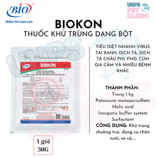  Biokon - Khử Trùng Dạng Bột Sát Khuẩn Virus Chuồng Trại Dịch Tả 