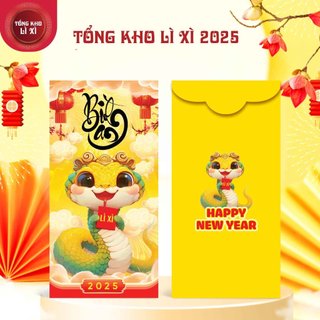 Bao Lì Xì Set 10 Cái Bộ HOT TREND Bao Lì Xì 2025