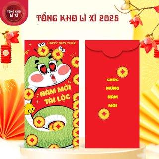 Bao Lì Xì Set 10 Cái Bộ HOT TREND Bao Lì Xì 2025