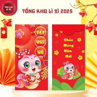 Bao Lì Xì Set 10 Cái Bộ HOT TREND Bao Lì Xì 2025