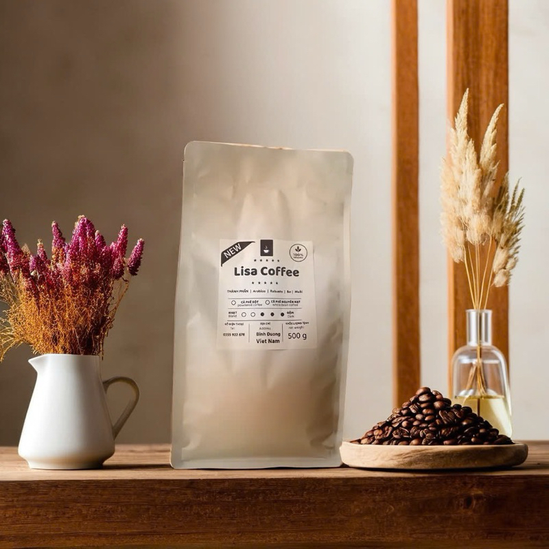 Lisa Coffee hương vị Việt, ROBUSTA& ARABICA, gu Tinh Tế, đắng dịu, ít cafein