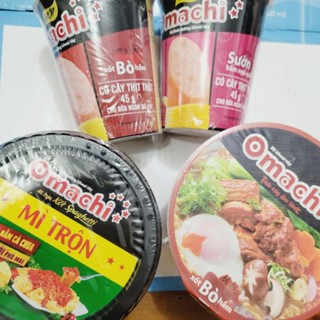 Mì tôm Omachi cốc, bát, trộn spaghetti