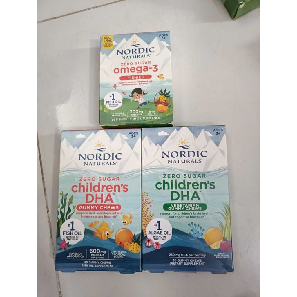 [ Hàng Mỹ ] Kẹo dẻo bổ sung DHA, Omega 3 Nordic Natural cho bé từ 3 tuổi
