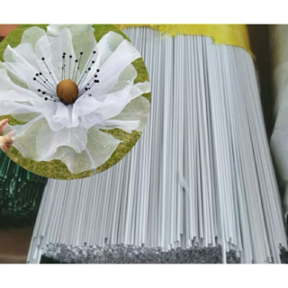  kẽm bọc nhựa màu trắng 1.2li,1.6li dài 80cm làm hoa vải hoa voan làm đò HandMade 