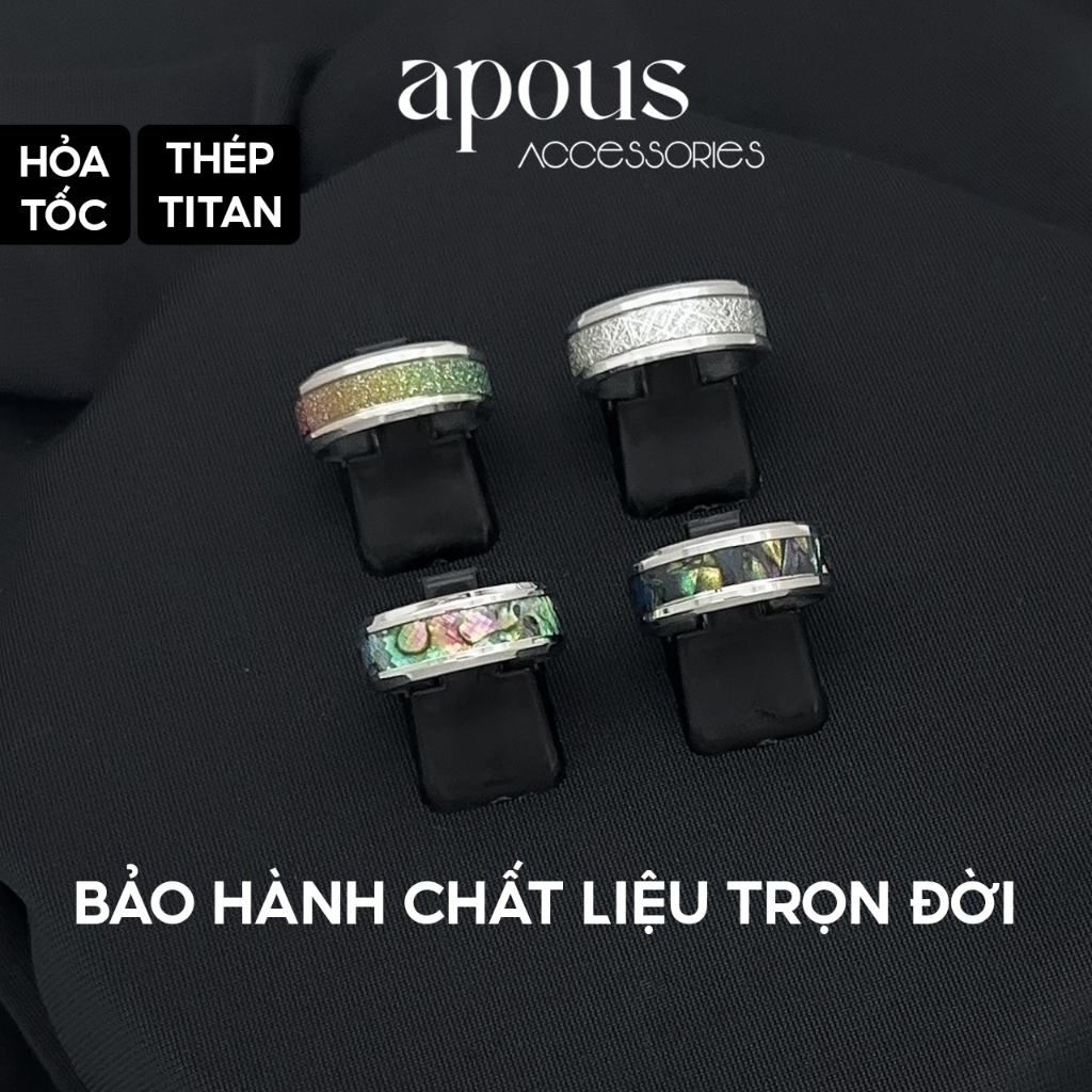 [R4] Nhẫn nam nữ Basic Ice Ring - Thép không gỉ - Phụ kiện trang sức Unisex Apous