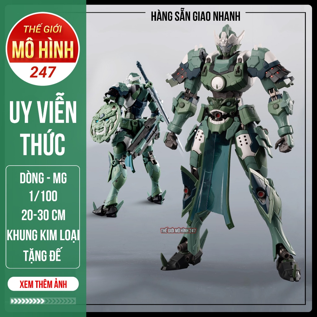 (Sẵn hàng) Combo Mô Hình Lắp Ráp Motor Nuclear MG 1/100 MNP XH06 Uy Viễn Thức Full phụ kiện + Đế