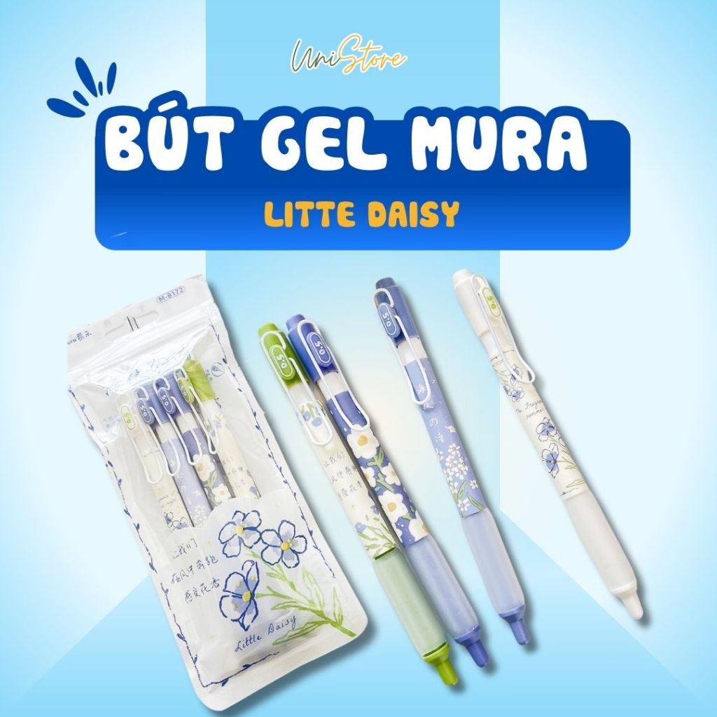 Bút bi nước - Bút gel mura phong cách cổ điển little daisy -but004