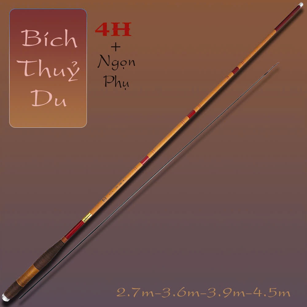 Cần câu tay 4H Bích Thuỷ Du câu cá nước ngọt rô diếc cá chép thích hợp câu cảm giác CD85
