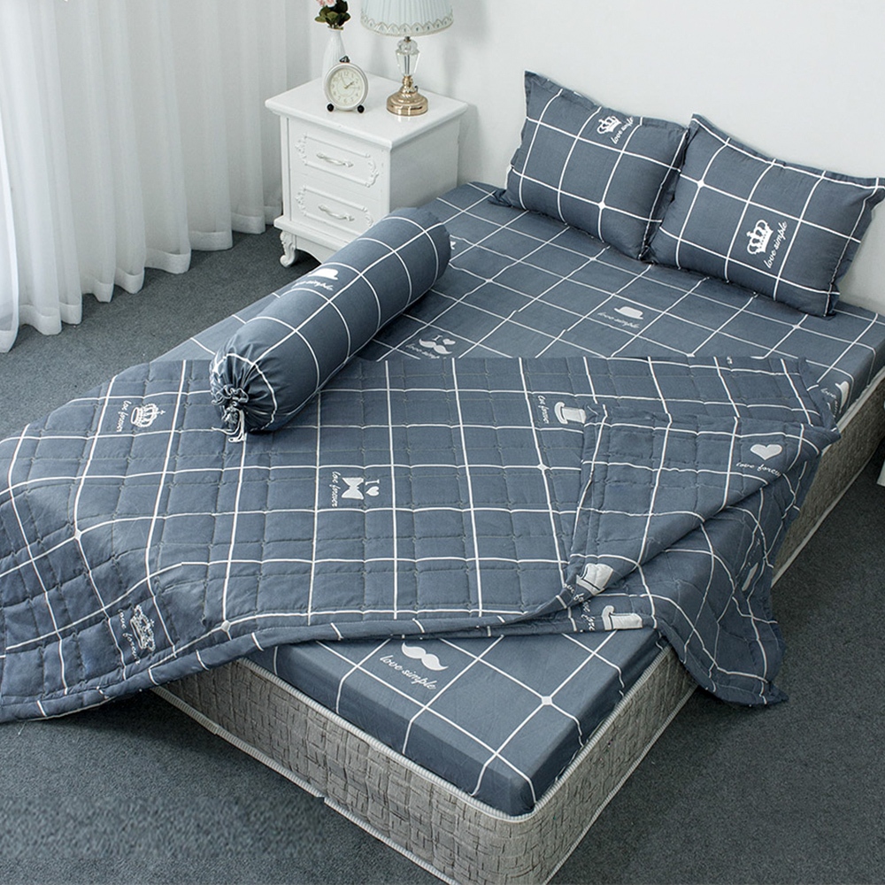 [Được chọn mẫu] Set chăn hè ga gối mẫu mới LV (Nhiều mẫu đẹp)