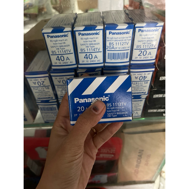 CB tự động panasonic 20A 30A 40A - cb cóc tự động bảo vệ mạch điện