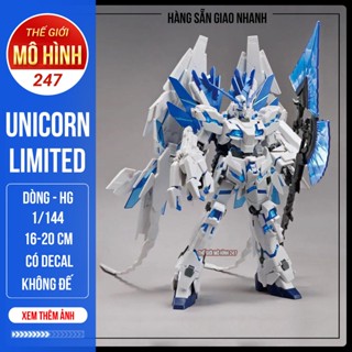 Combo Mô hình lắp ráp limited HG Unicorn Perfectibility (Destroy Mode) - Có bản Gold