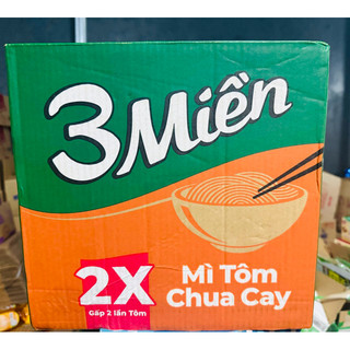 Thùng 30 gói x 75g Mì Tôm 3 Miền