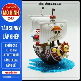 Mô hình lắp ráp thuyền hải tặc Thousand Sunny Sunny - One Piece (kèm thêm đế + Decal dán) Thuyền Luffy