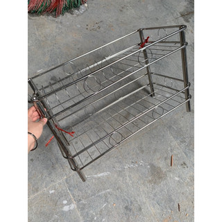 Chạn úp bát đứng/Kệ bát treo 2 tầng 3 tầng INOX đủ size