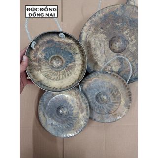 Cồng chiêng có núm bằng đồng size 20cm (Tặng đùi di kèm)