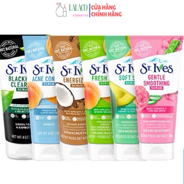 [ Tuýp 170g ] Sữa rửa mặt tẩy da chết St.ives