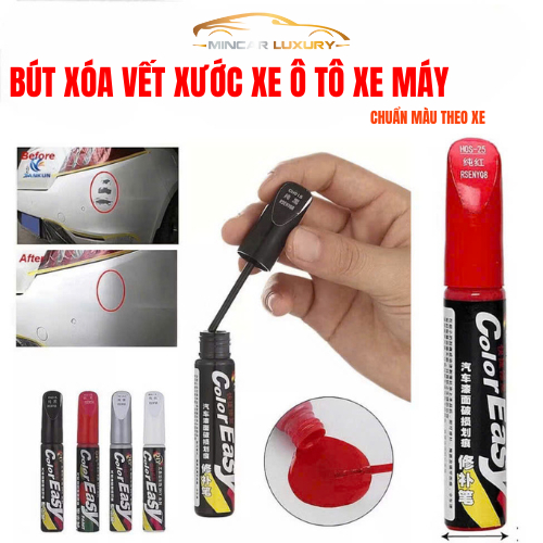  Mincar Bút xoá COLOR EASY vết trầy xước,che mờ vết xước sơn xe xóa trầy sơn ô tô xe máy hiệu quả 