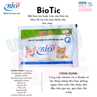 Biotic - Men Hỗ Trợ Tiêu Hóa, Phòng Ngừa Tiêu Chảy Dành Cho Chó Và Mèo