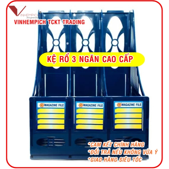 Kệ rổ 3 ngăn CAO CẤP chuyên sử dụng trong văn phòng