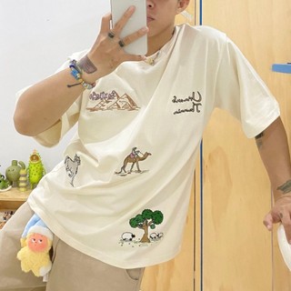 Áo thun WhenIm thêu SANTIAGO - hàng thiết kế - vải cotton thoáng mát
