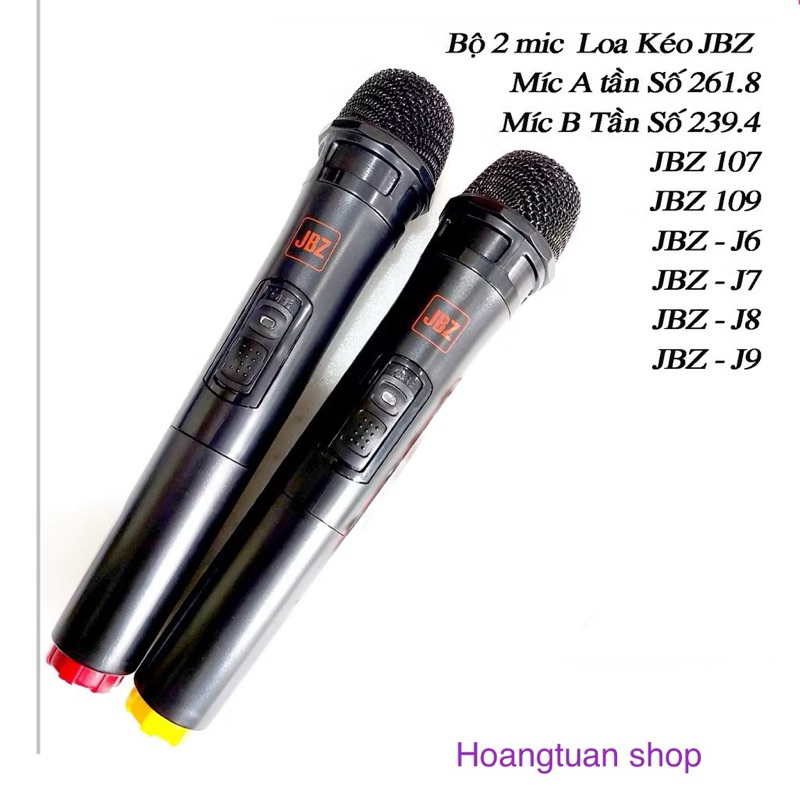 Micro đôi bluetooth dành cho loa kéo JBZ 107 109(2 mic).