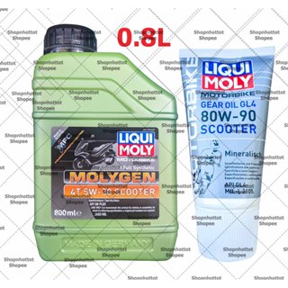Combo Dầu nhớt xe tay ga Liqui Moly Molygen Scooter 5W30 800ml ( 0.8L ) + Nhớt Lap Liqui Moly - Shopnhottot