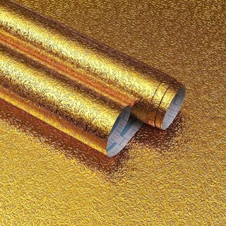  Giấy dán tường bếp màu vàng chống thấm dầu mỡ khổ 1.2mx0.5m 